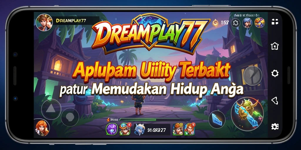 Tangkapan layar utama DREAMPLAY77 menampilkan antarmuka pengguna yang sederhana dan fungsional.