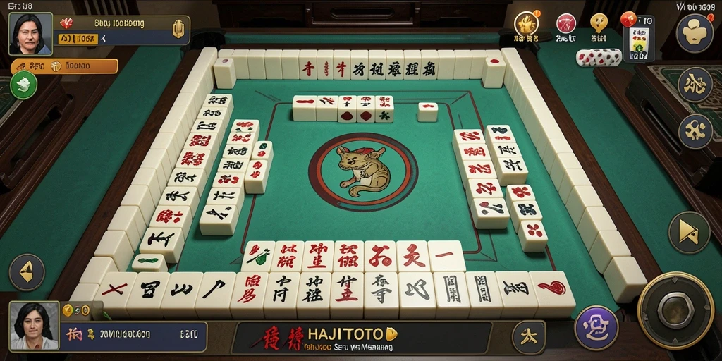 Tangkapan layar HAJITOTO menampilkan permainan Mahjong yang mengasyikkan.