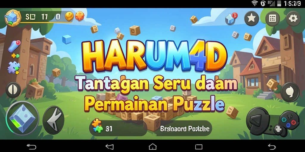 Tampilan gameplay Puzzle yang seru dan menantang di HARUM4D.
