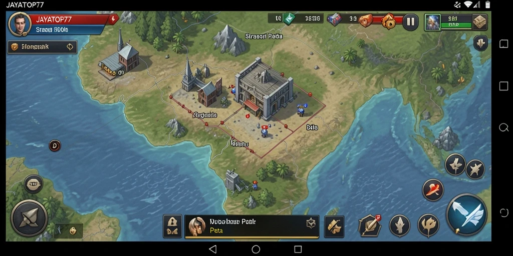 Tangkapan layar gameplay JAYATOP77 menampilkan strategi yang kompleks dan mendebarkan.