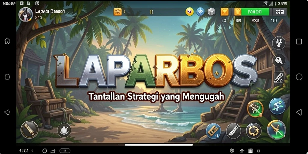 Tampilan menarik dari gameplay LAPARBOS yang strategis.