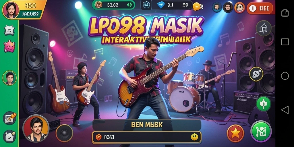 Tangkapan layar gameplay LPO88 dengan tampilan interaktif dan musik yang menggembirakan.