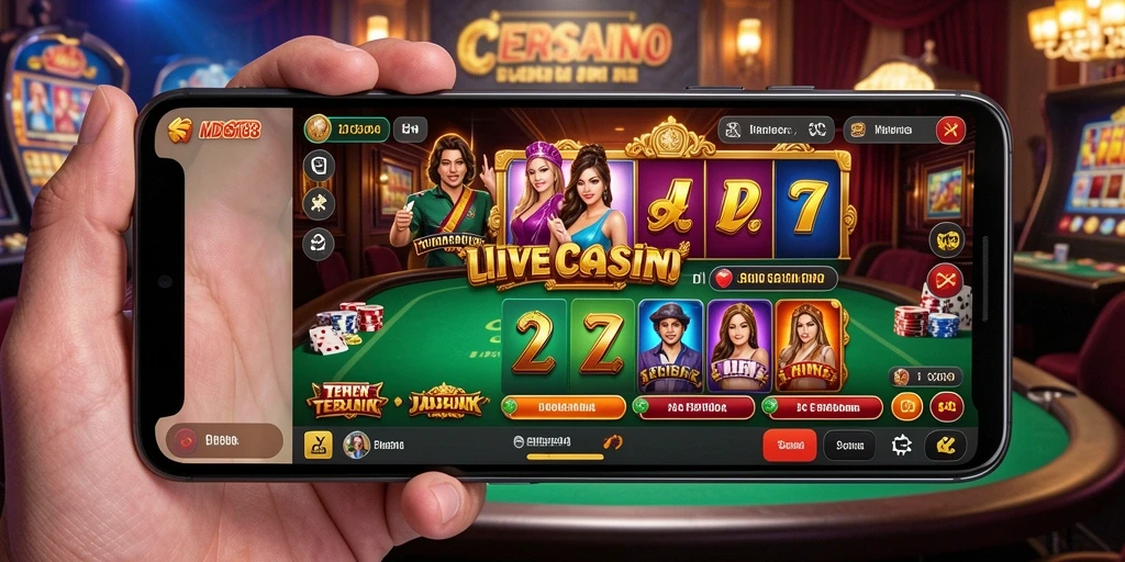 Tampilan gameplay Live Casino yang menegangkan di MDG188.