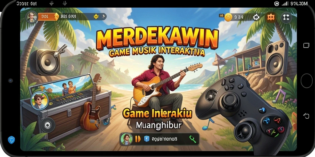 Gameplay seru yang menampilkan interaksi dengan musik.