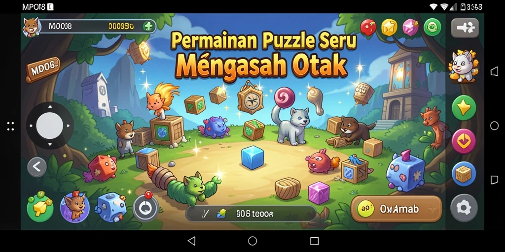 Tampilan gameplay MPO08 yang menarik di layar smartphone.