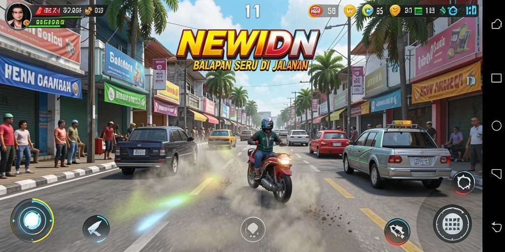 Tangkapan layar utama gameplay seru dari NEWIDN.