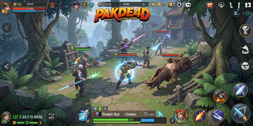 Tampilan menarik dari gameplay PAKDE4D saat pertempuran berlangsung.