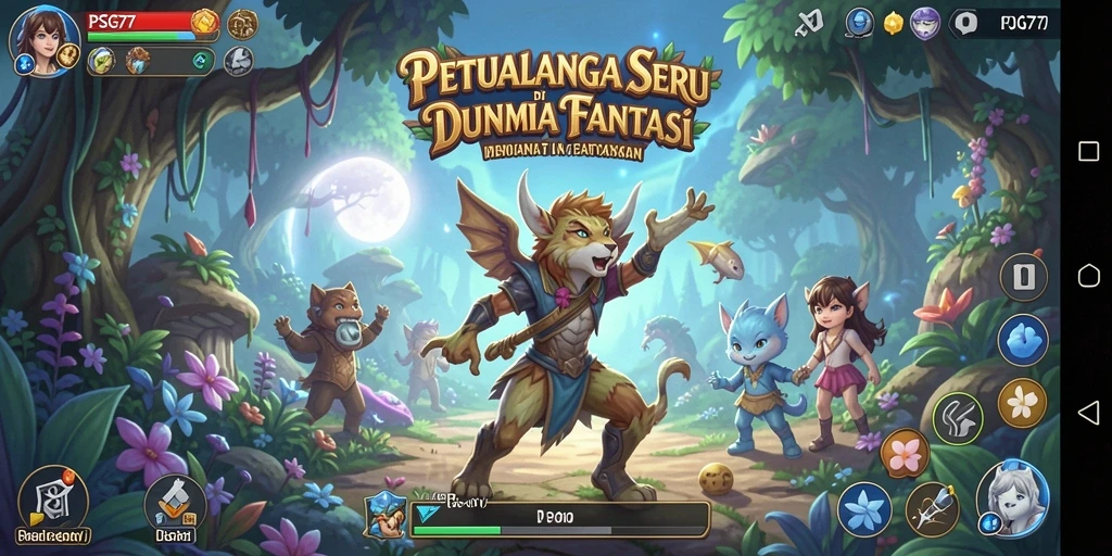 Screenshot gameplay PSG77 menunjukkan aksi seru dalam petualangan.
