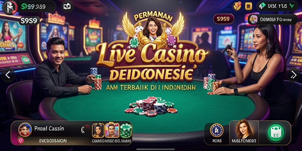 Tampilan gameplay S9S9 dalam lingkungan Live Casino yang seru.