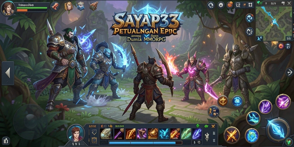 Tampilan gameplay epik dalam SAYAP33 yang memukau.