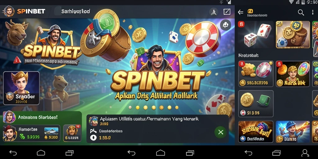 Tampilan utama SPINBET dengan fitur analisis permainan yang menarik.