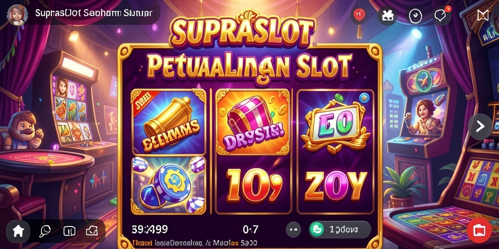 Tangkapan layar gameplay <strong>SUPRASLOT</strong> menunjukkan petualangan seru dalam dunia slot.