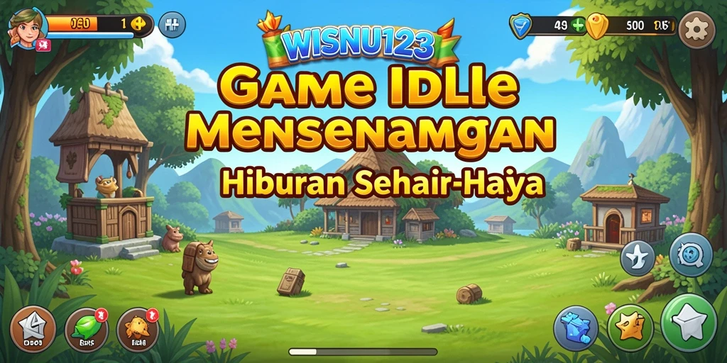 Tampilan gameplay <strong>WISNU123</strong> yang menunjukkan elemen Idle yang seru.